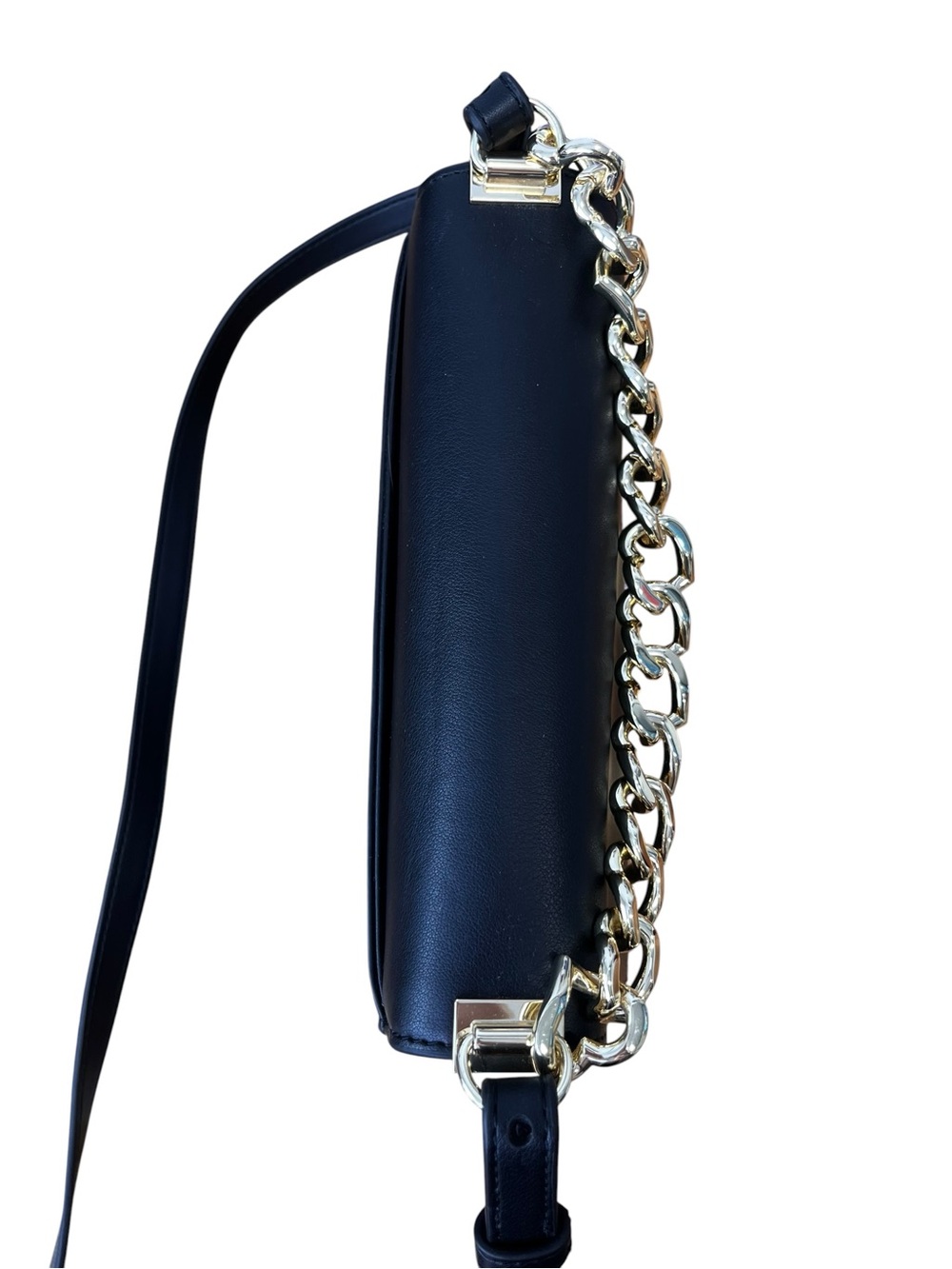 Love Moschino Black Heart Chain Crossbody Bag Gold Hardware - Picture 11 of 13